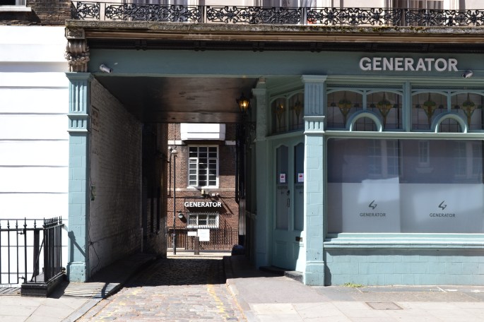 Generator, Tavistock Place, Bloomsbury